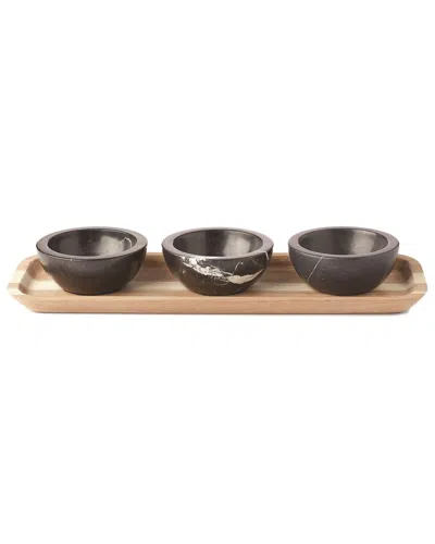 LENOX LENOX LX COLLECTIVE TRAY WITH 3 DIP BOWLS