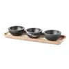 Lenox Lx Collective Tray With 3 Dip Bowls In Multi