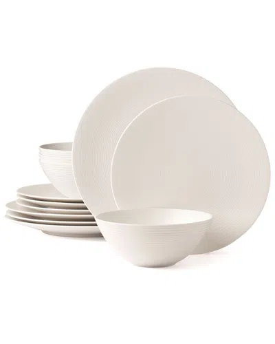 Lenox Lx Collective White 12pc Dinnerware Set