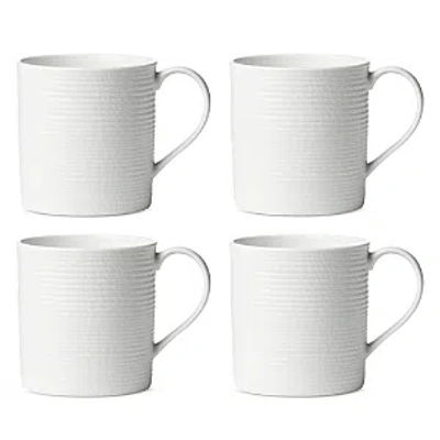 Lenox Lx Collective White Mugs, Set Of 4