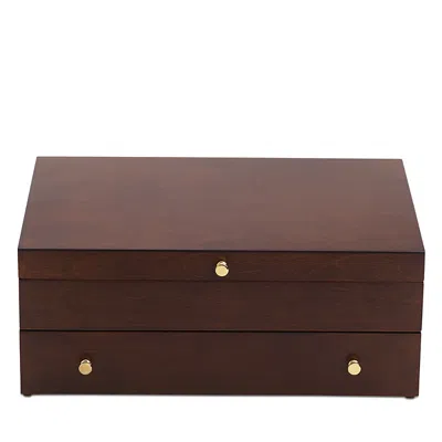 Lenox Mahogany Flatware Chest In Brown