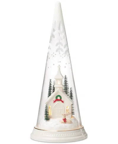 Lenox Merry & Magic Lit Glass Scene Church In No Color