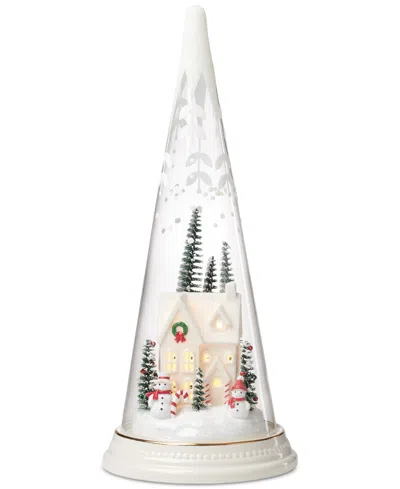 Lenox Merry & Magic Lit Glass Scene Farmhouse In No Color