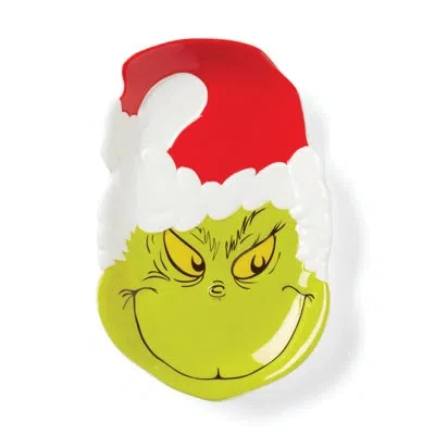 Lenox Merry Grinchmas Grinchie Gifts Candy Dish In White;green;red