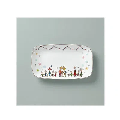 Lenox Merry Grinchmas Grinchie Gifts Tray In White