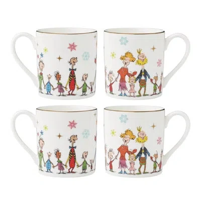 Lenox Set Of 4 Merry Grinchmas Mugs In Multi