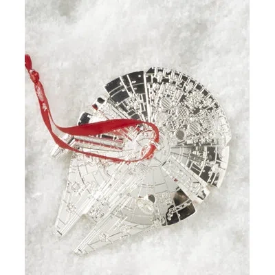 Lenox Millennium Falcon Metal Ornament In Multi