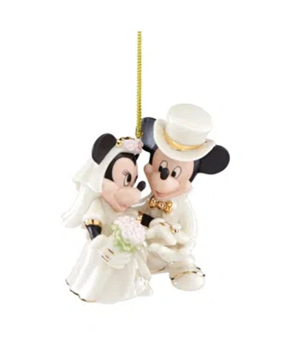 Lenox Minnie's Dream Wedding Ornament In Multi And Ivory