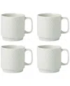 Lenox Modulus Textured Mugs, Set Of 4