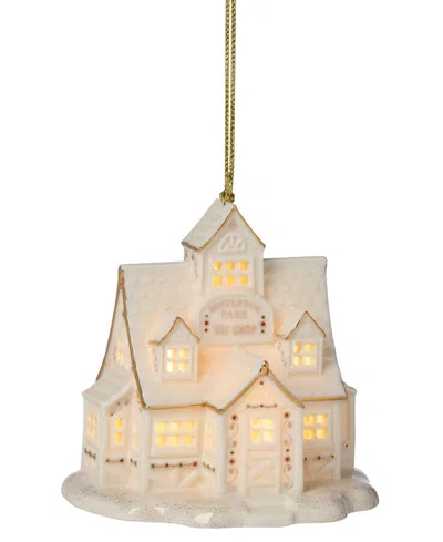 Lenox New For 2025!  Mistletoe Park Ski Shop Lit Ornament In Neutral