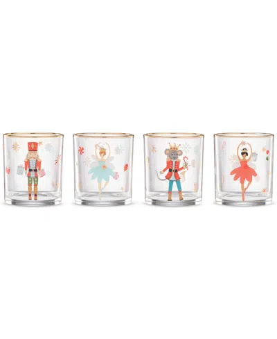 Lenox Nutcracker & Ballet Double Old Fashioned Glasses, Set Of 4