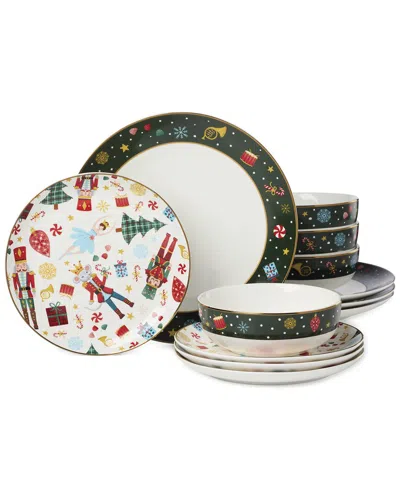 Lenox Nutcracker Ballet 12pc Dinnerware Set In Multi