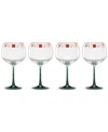 Lenox Nutcracker Ballet Balloon Wine Glasses, Set Of 4