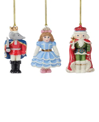 Lenox Nutcracker Ballet Ornament, Set Of 3 In White