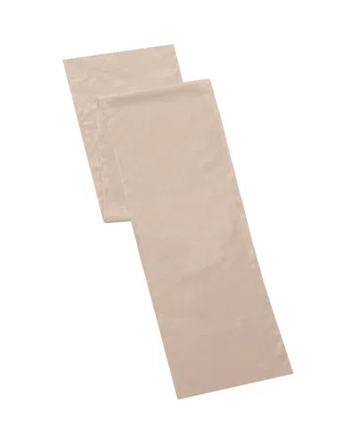 Lenox Olivia Polyester Runner, 14" X 90" In Tan