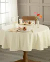 Lenox Opal Innocence 70" Round Ivory Tablecloth In Ivory