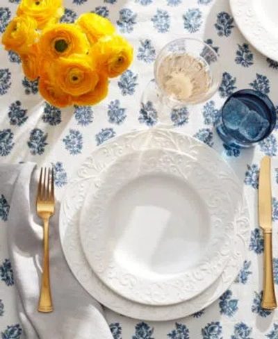 Lenox Opal Innocence Carved Dinnerware Collection In White