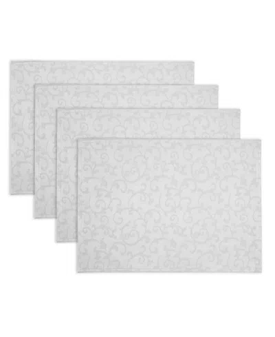 Lenox Opal Innocence Placemats, Set Of 4 In Gray