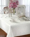 Lenox Opal Innocence Round Tablecloth, 90" Round In White
