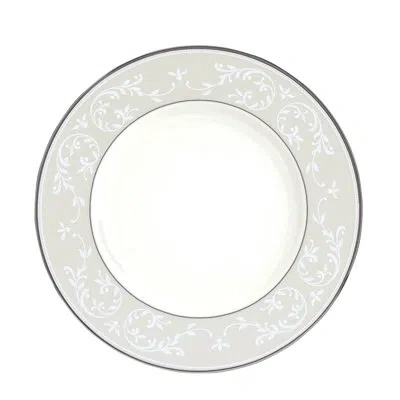 Lenox Opal Innocence Silver 8" Bone China Salad Plate In Gray