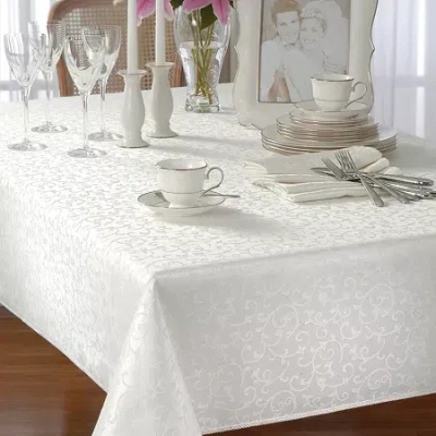 Lenox Opal Innocence Tablecloth In White