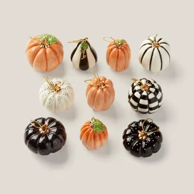 Lenox Ornament Trees 10 Piece Mini Pumpkin Ornament Set In Multi