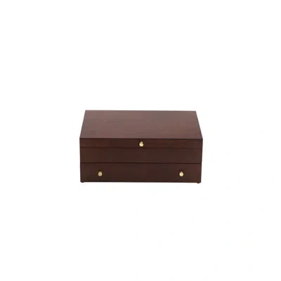 Lenox Other Mahogany Flatware Chest In Brown