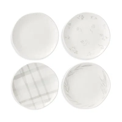 Lenox Oyster Bay Tidbit Plates In Assorted Patterns, Set Of 4