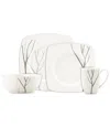 Lenox Park City Square 4 Pc Dinnerware Set In White