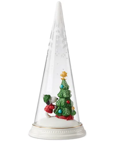 Lenox Peanuts Merry & Magical Christmas Scene Figurine In Multi