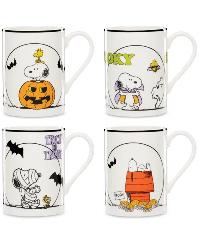 Lenox Peanuts The Great Pumpkin Mugs, Set Of 4 In Multi