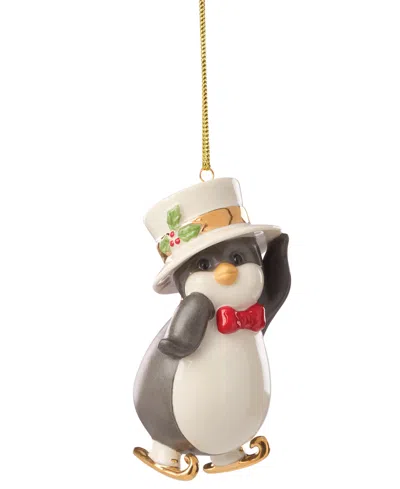 Lenox Penguin Ornament In Multi