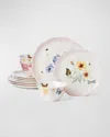 Lenox Butterfly Meadow Ombre 12pc Dinnerware Set In Butterfly Meadow Pink