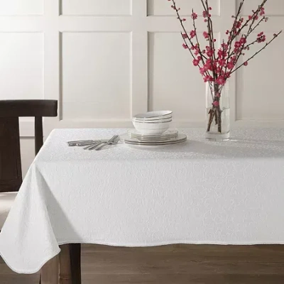 Lenox Platinum Opal Innocence Round Tablecloths In White