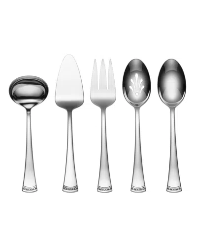 Lenox Portola 18/10 Stainless Steel 5-piece Hostess Set In Metallic And No Color