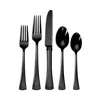 Lenox Portola 20-piece Black Mirror Flatware Set In Black