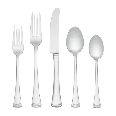 Lenox Portola 65-pc. 18/10 Stainless Steel Flatware Set In Silver