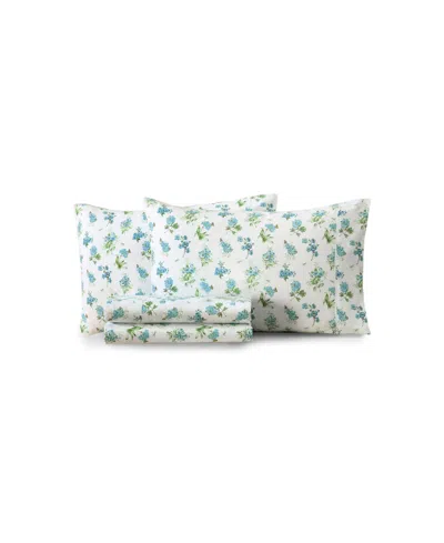 Lenox Printed Microfiber 4-piece Sheet Set, Twin In Multi