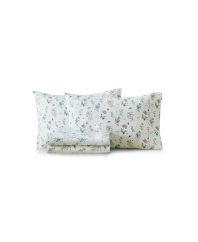 Lenox Printed Microfiber 4-piece Sheet Set, Twin In Multi