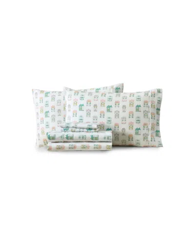 Lenox Printed Microfiber 6-piece Sheet Set, Full In Multi