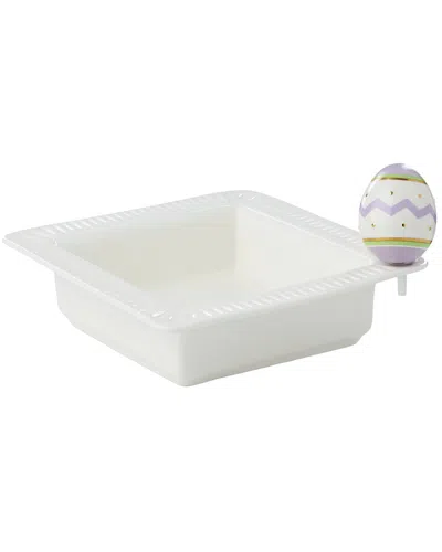 LENOX LENOX PROFILE POPPERS SQUARE BOWL & EASTER EGG SET