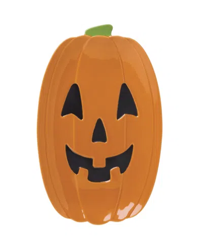 Lenox Pumpkin Figural Hors D'oeuvres Tray In Brown