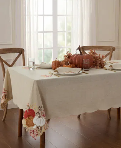 Lenox Pumpkin Picking Rectangular Tablecloth, 60" X 140" In Neutral