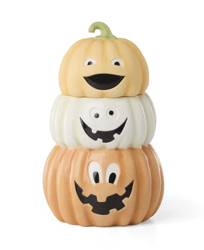 Lenox Pumpkin Treat Jar With Sound In Multi