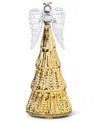 Lenox Radiant Light Lit Glass Angel Figurine In Gold