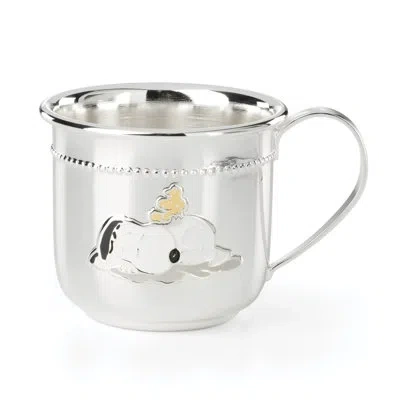 Lenox Reed And Barton Little Snoopy Baby Cup In Silver