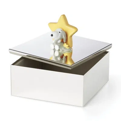 Lenox Reed And Barton Little Snoopy Keepsake Box In Silver