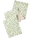 Lenox Reversible Bayberry Quilted Runner, 14" X 72" In Green