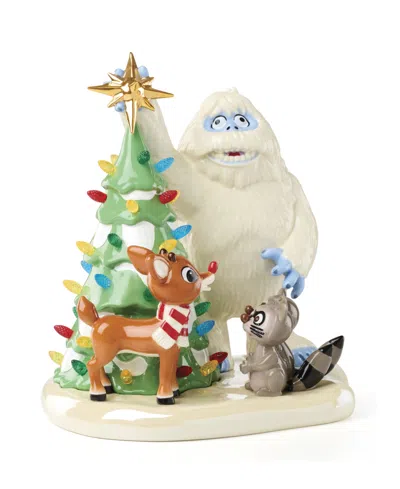 Lenox Rudolph The Red-nosed Reindeer Light-up Figurine In White