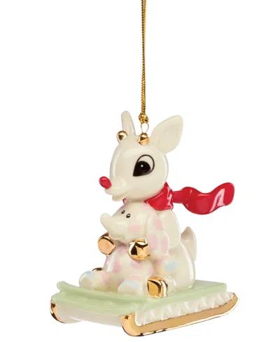Lenox Rudolph With Misfit Elephant Ornament In Multi